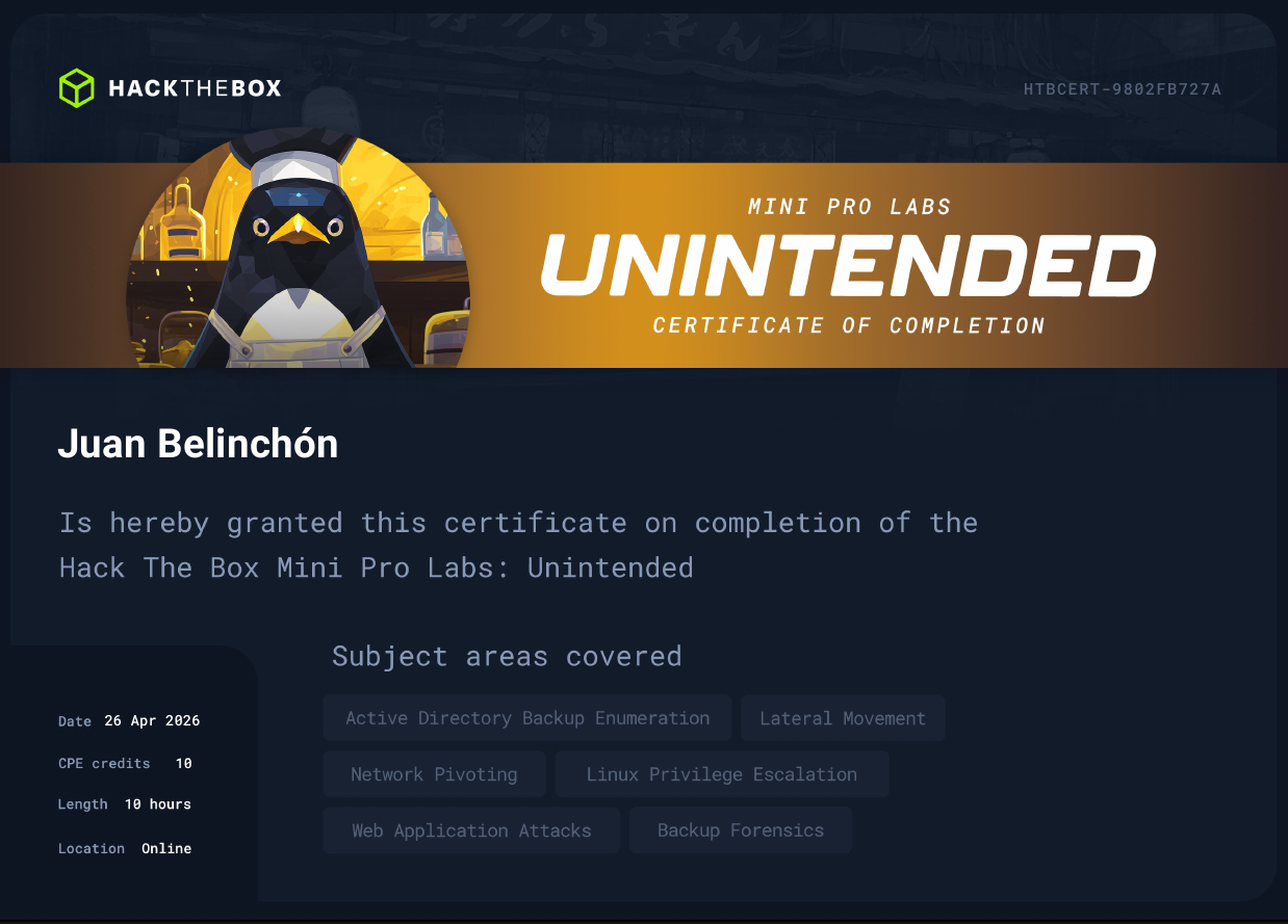 Unintended